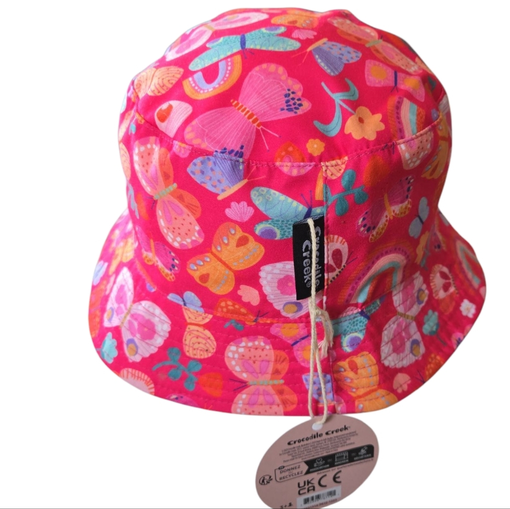 Pink and Blue Crocodile Creek Bucket Hat